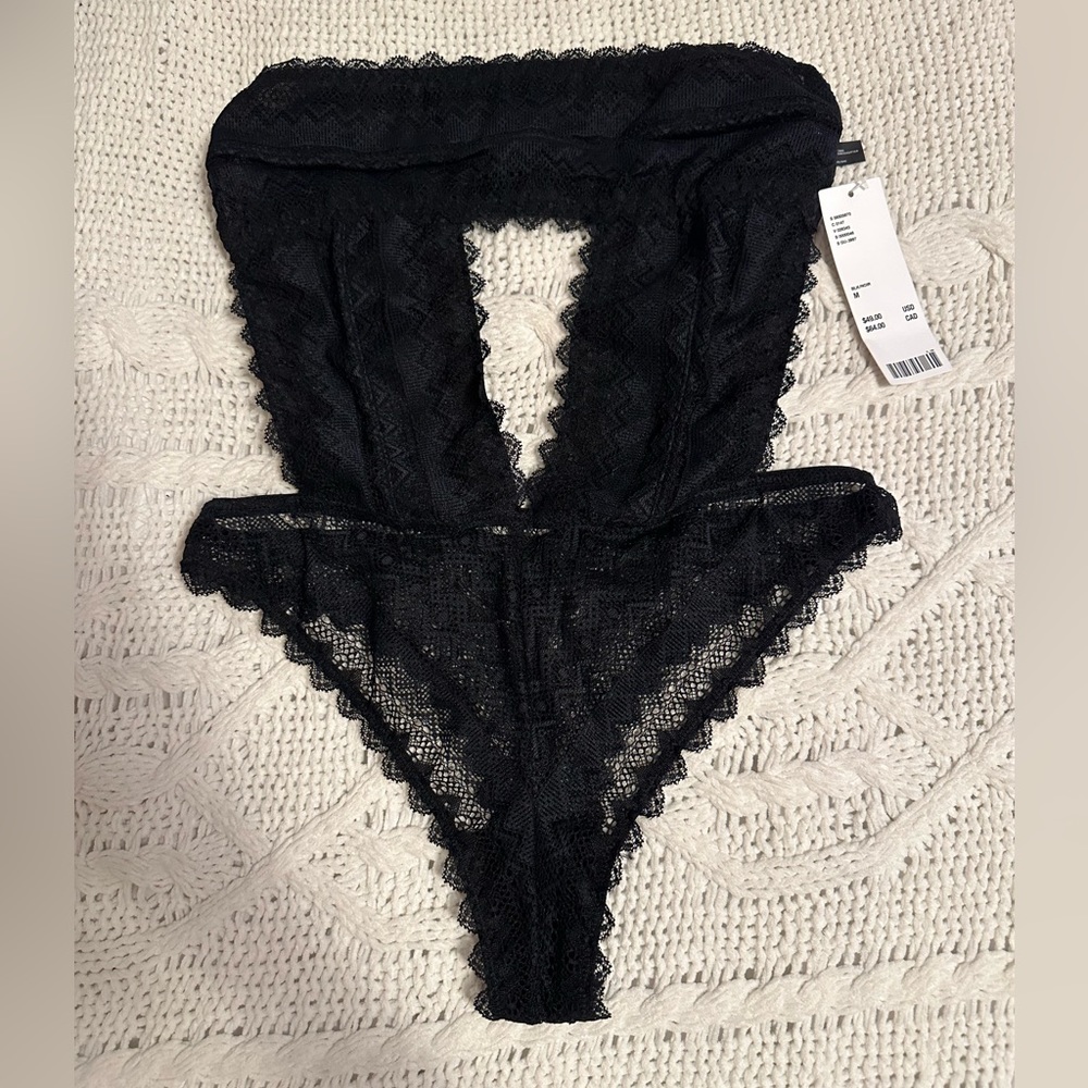 Urban Outfitters Lace Backless Bodysuit